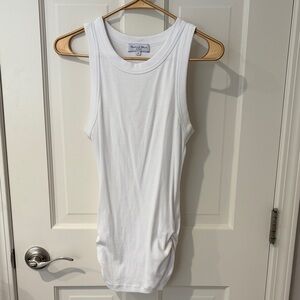Michael Stars White Ribbed Tank Top